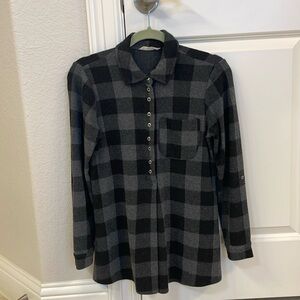 Chic Plaid Long Sleeve Shirt